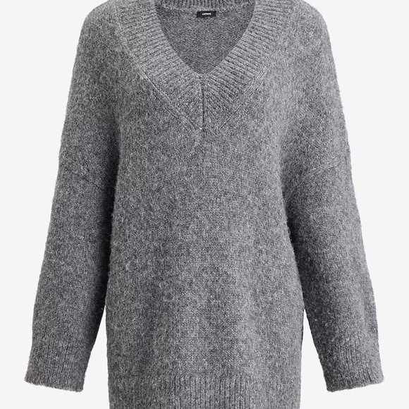 Gryy oversized Express sweater in Slate Heather Gray 2915 NWT - Picture 2 of 12